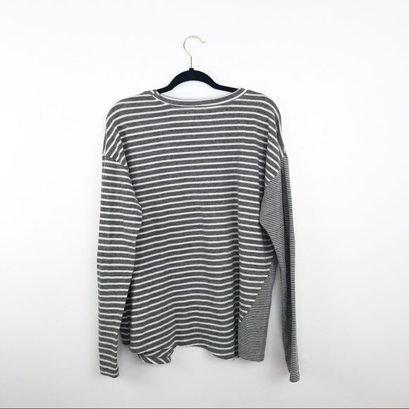 Current Elliott the slice stripe tee‎ in gray - Picture 6 of 6